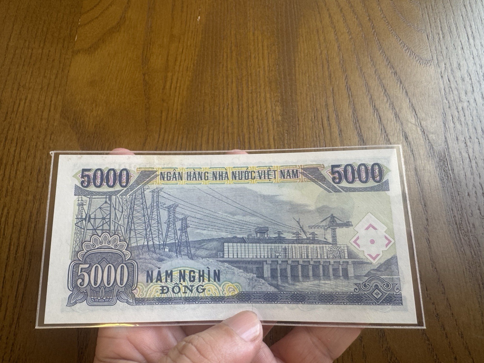 Cutting Error 5000 Dong Viet Nam Banknotes 1991 Rare_LDP.