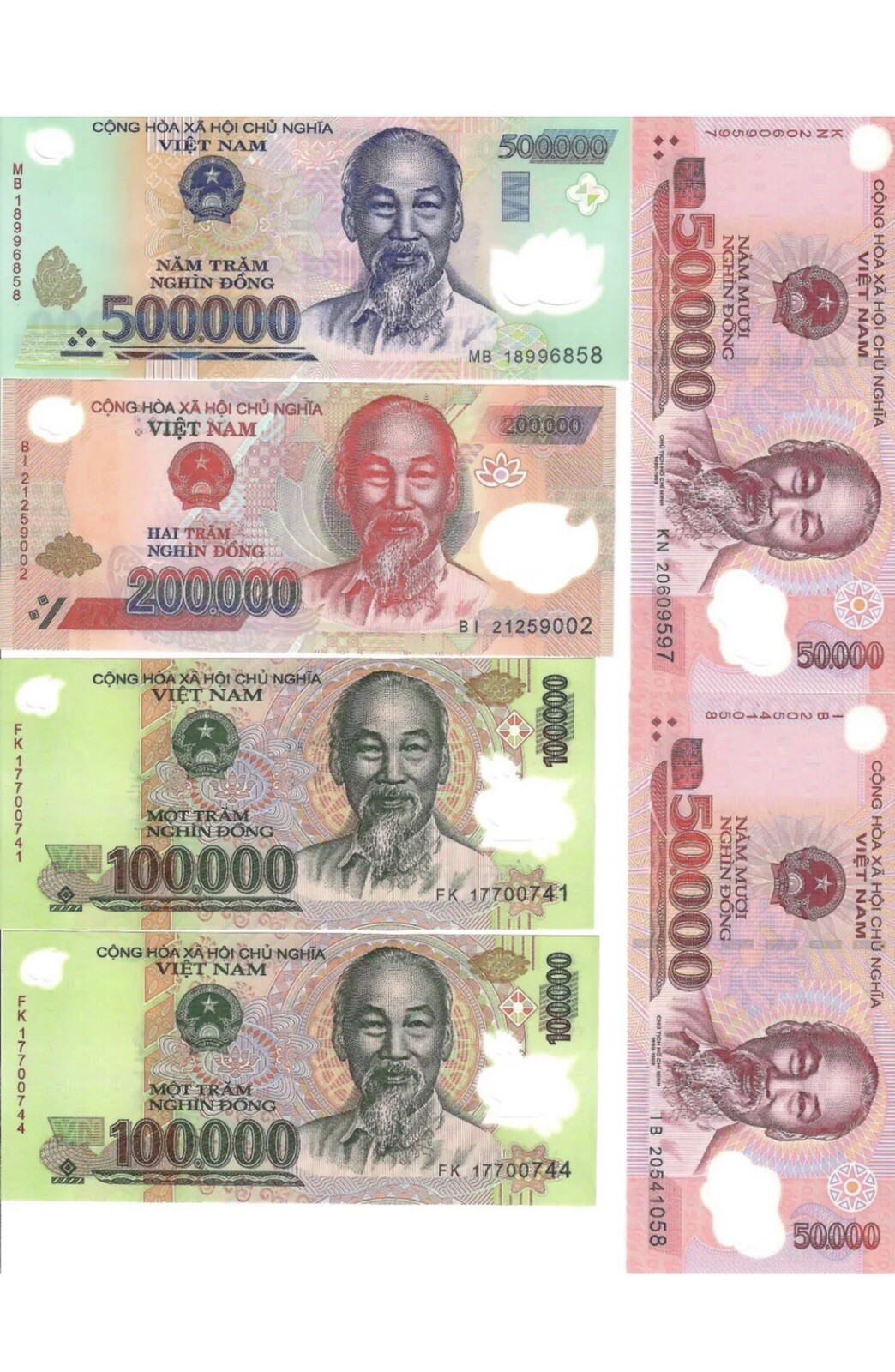1 MILLION VIETNAM DONG SET – 100% GENUINE