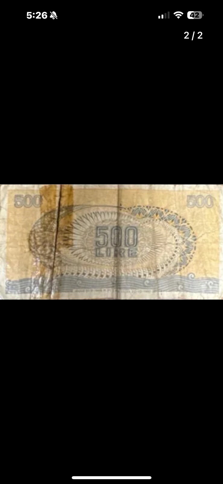 Lot Of 3 Bank Notes US, Italy, & N. Vietnam Currency Dollar Lire Dong