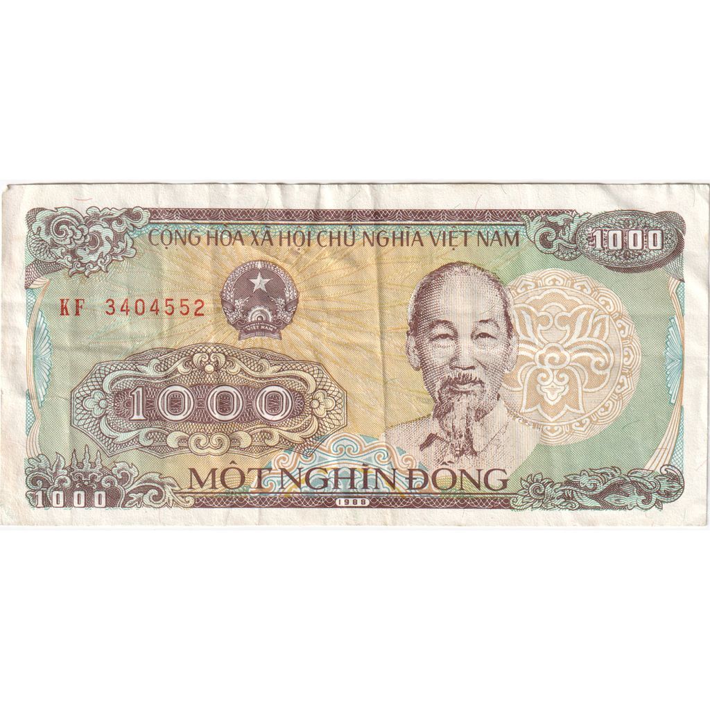 [#1292496] Vietnam, 1000 D ox ng, 1988, EF