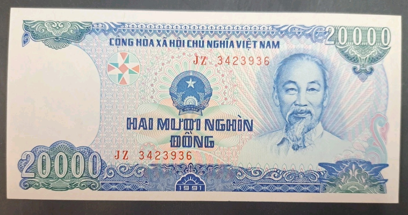1991 Vietnam 20,000 Ðông P110a, JZ3423936.