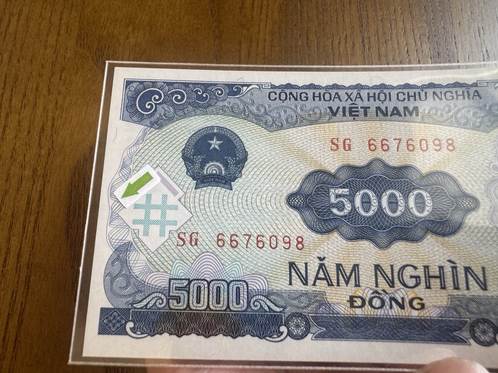 Cutting Error 5000 Dong Viet Nam Banknotes 1991 Rare_LDP.