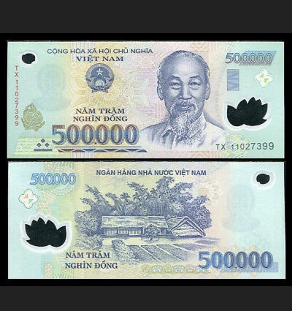 500,000 Vietnamese Dong Polymer Banknote – One CIR 500k