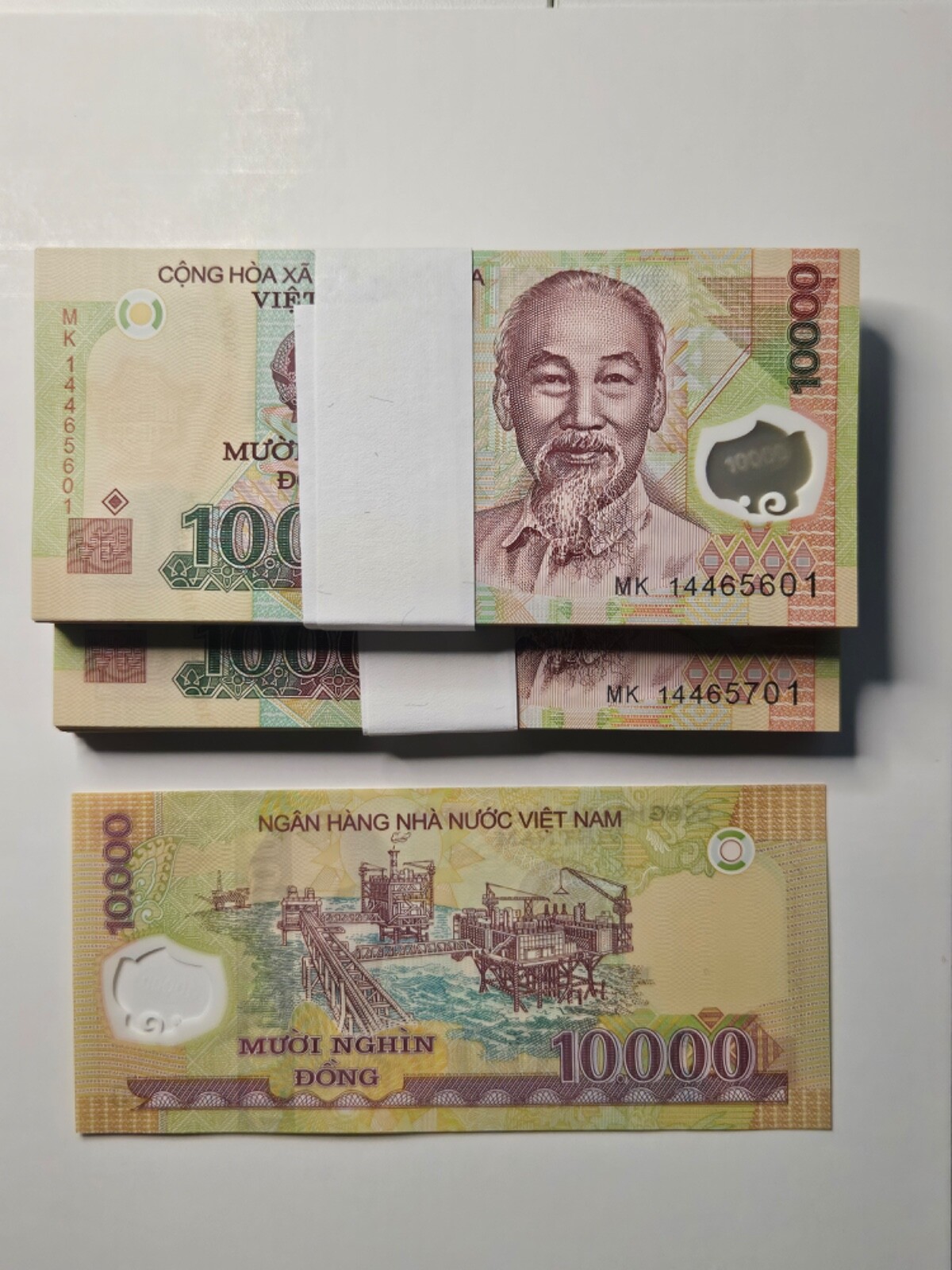 5 x 10,000 VIETNAM DONG 50,000 DONG per purchase Low Denominations USA SHIPPER