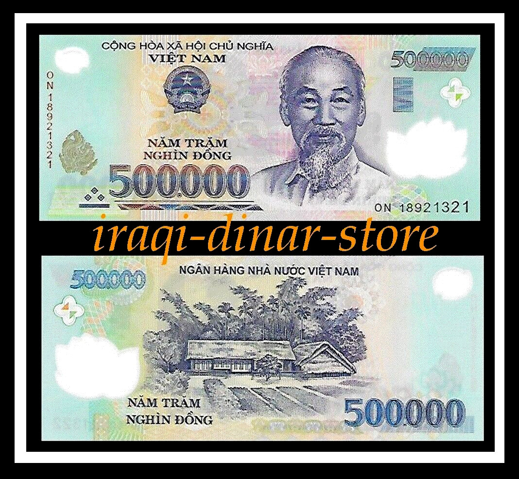 Vietnam Dong Collectors Set Of 11Notes 200 Dong to 500,000 Dong Foreign Currency