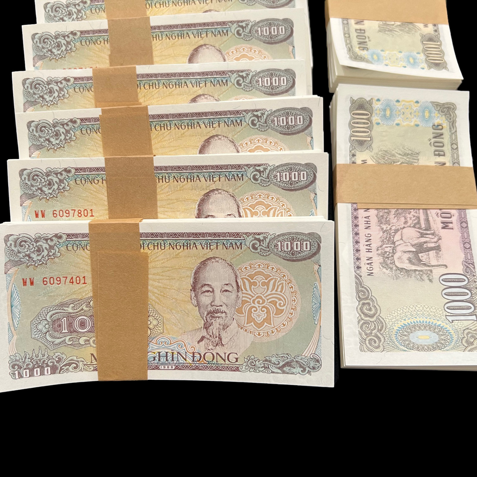 100x Vietnam 1000 Dong Bundle Banknote World Paper Money Currency 100000
