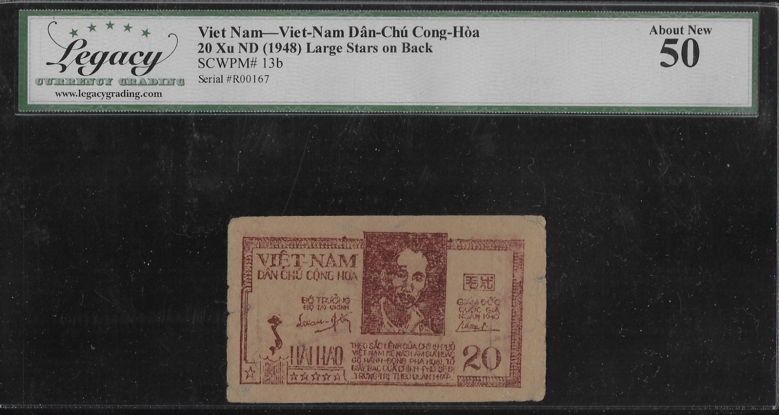 Vietnam P-13b 20 Xu 1948 LCG 50