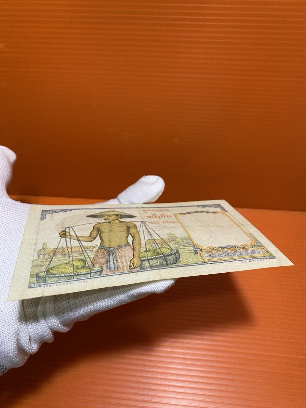 Banque De Indochina Laos Vietnam Cambodia Vintage Banknote Use 1953 FreeShipping