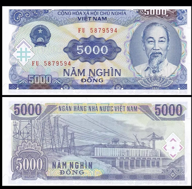1991 Vietnam 5000 Dong P 108 NEW UNC Banknote