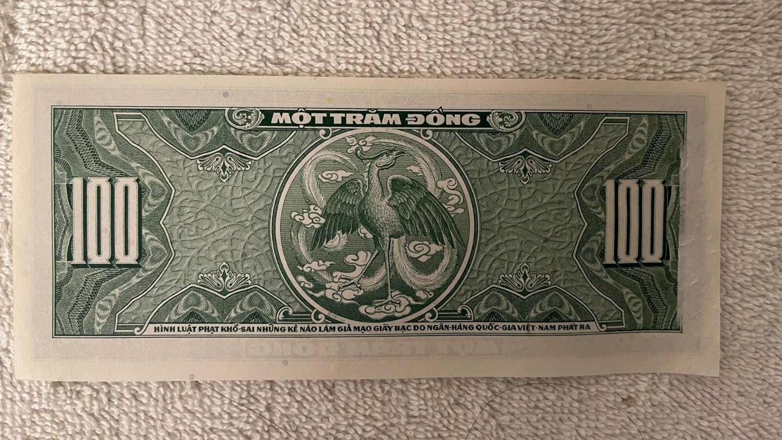 100 PIASTRES RARE BANK NOTE DATED 1955 FROM SOUTH VIETNAM