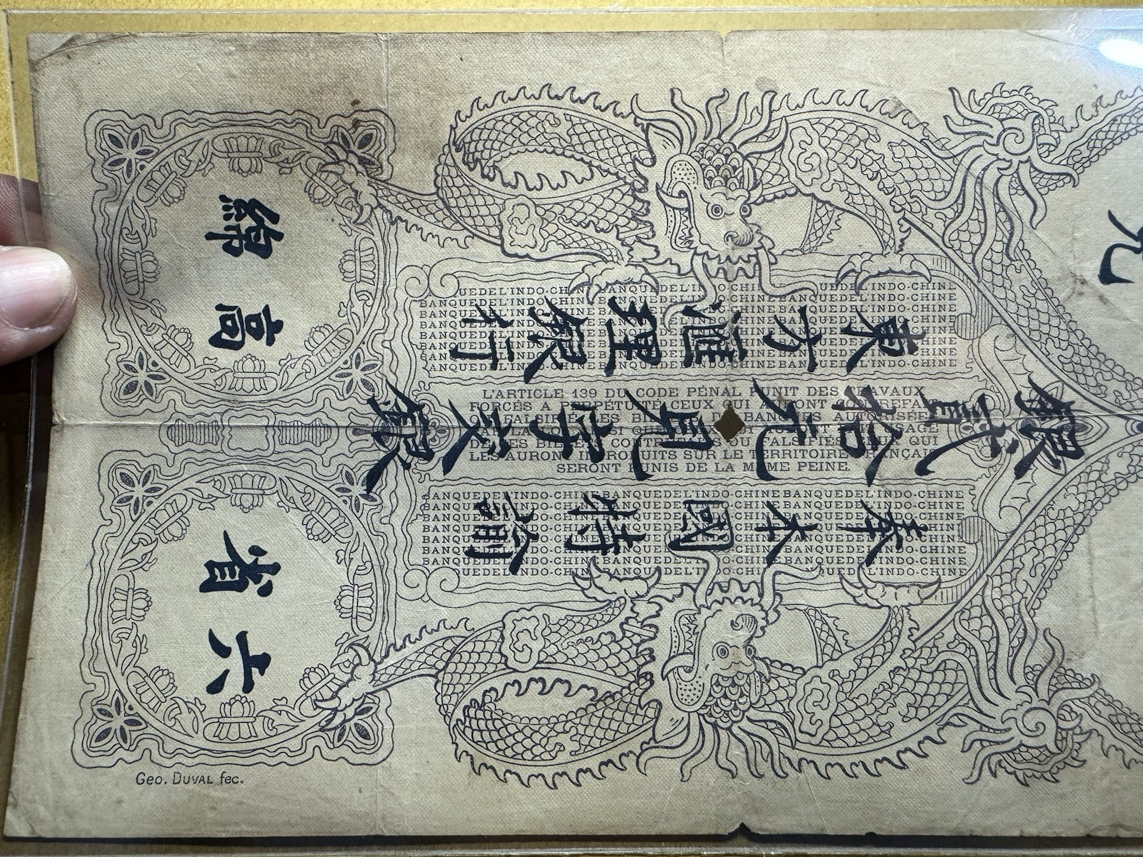20 Piastres Pick#41 Indochine Banknotes 1920 Original Vintage_LDP Shop.
