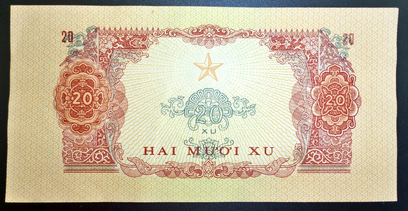 20 XU NOTE (Unc) – US CAPTURED 1970, VC CAMBODIA INVASION – VIETNAM WAR – Q.26