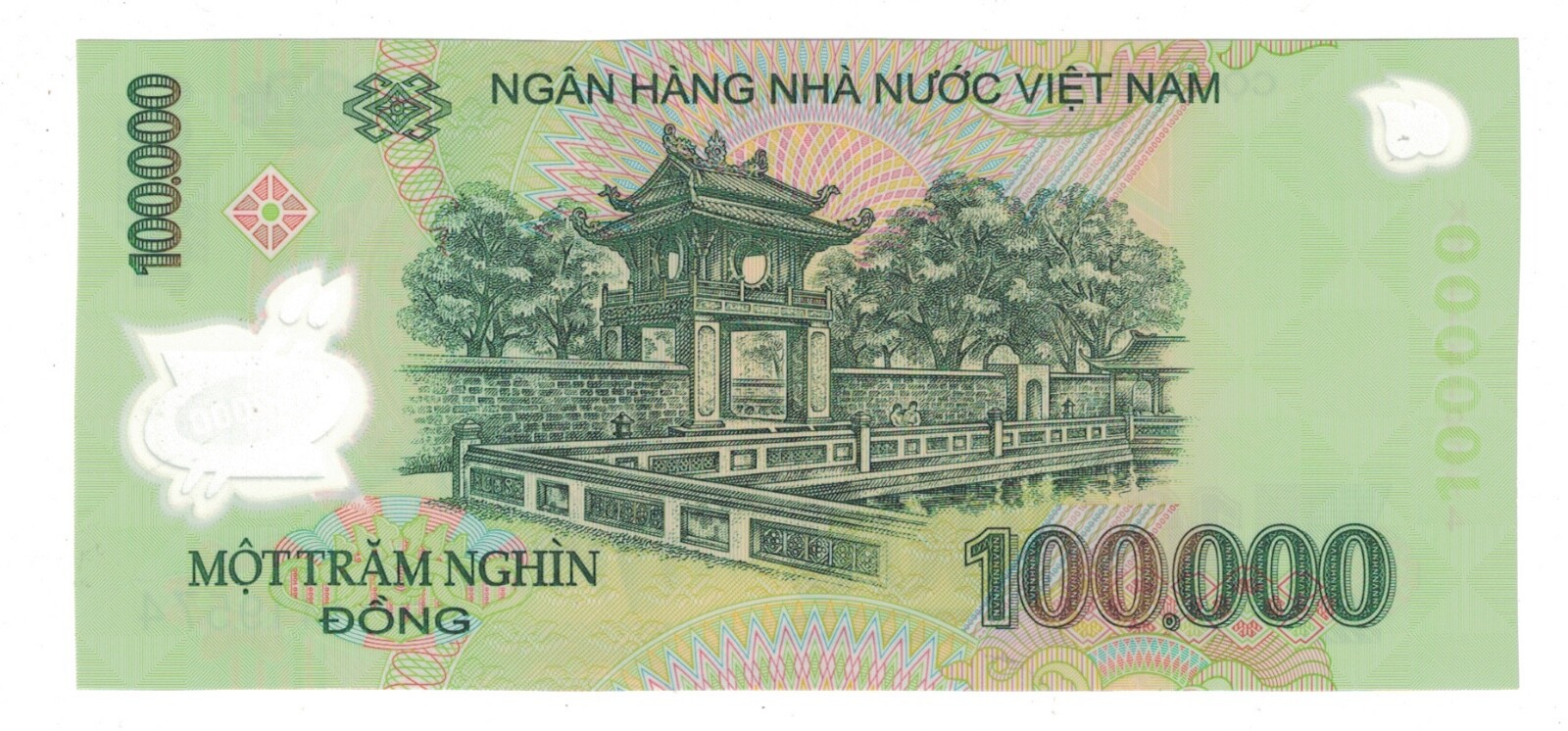 VIETNAM 100.000 DONG 2011 “POLYMER” Pick# 122g UNC. #PL2344