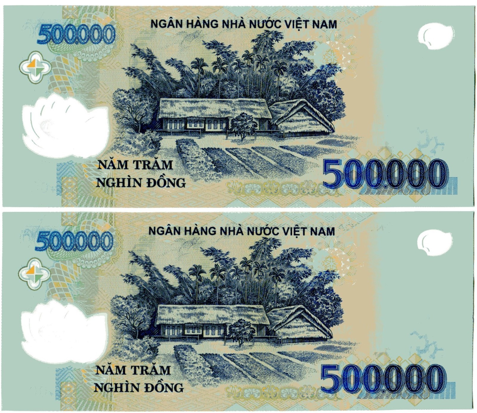10 MILLION Vietnamese Dong 20 X 500,000 UNCIRCULATED Polymer Notes 500000 VND