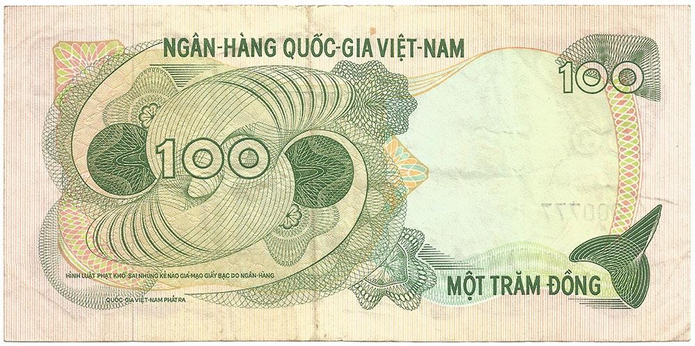 1970 Long-Gone “SOUTH VIETNAM” Crispy “100 DONG” Note “VIETNAM WAR PERIOD”