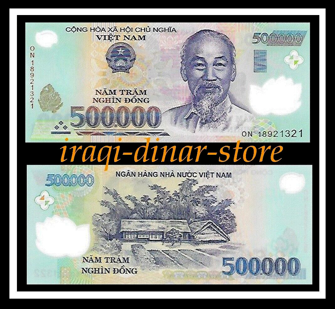10 Trillion Zimbabwe Dollars, 500, 000 Vietnam Dong + 10, 000 Iraq Iraqi Dinar.