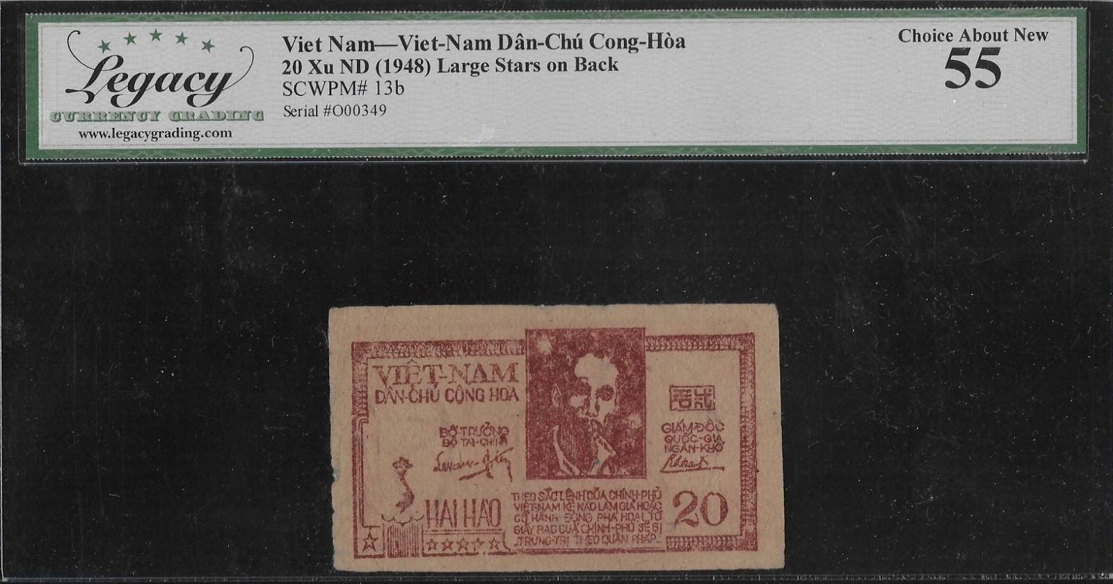 Vietnam P-13b 20 Xu 1948 LCG 55