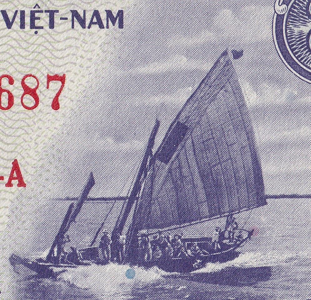 South Vietnam 2 Đồng from 1955 ND ⭐️ House in the countryside ⭐️ UNC – BAG145