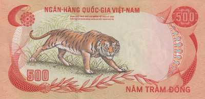 Viet Nam Vietnam South 500 Dong ND 1972 P 33 UNC MINOR FOXING