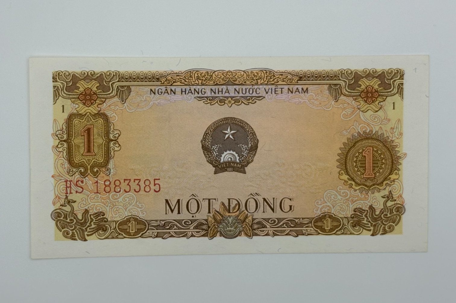 Vietnam 1 Dong 1976 Uncirculated Banknote Foreign Currency World Paper Money UNC