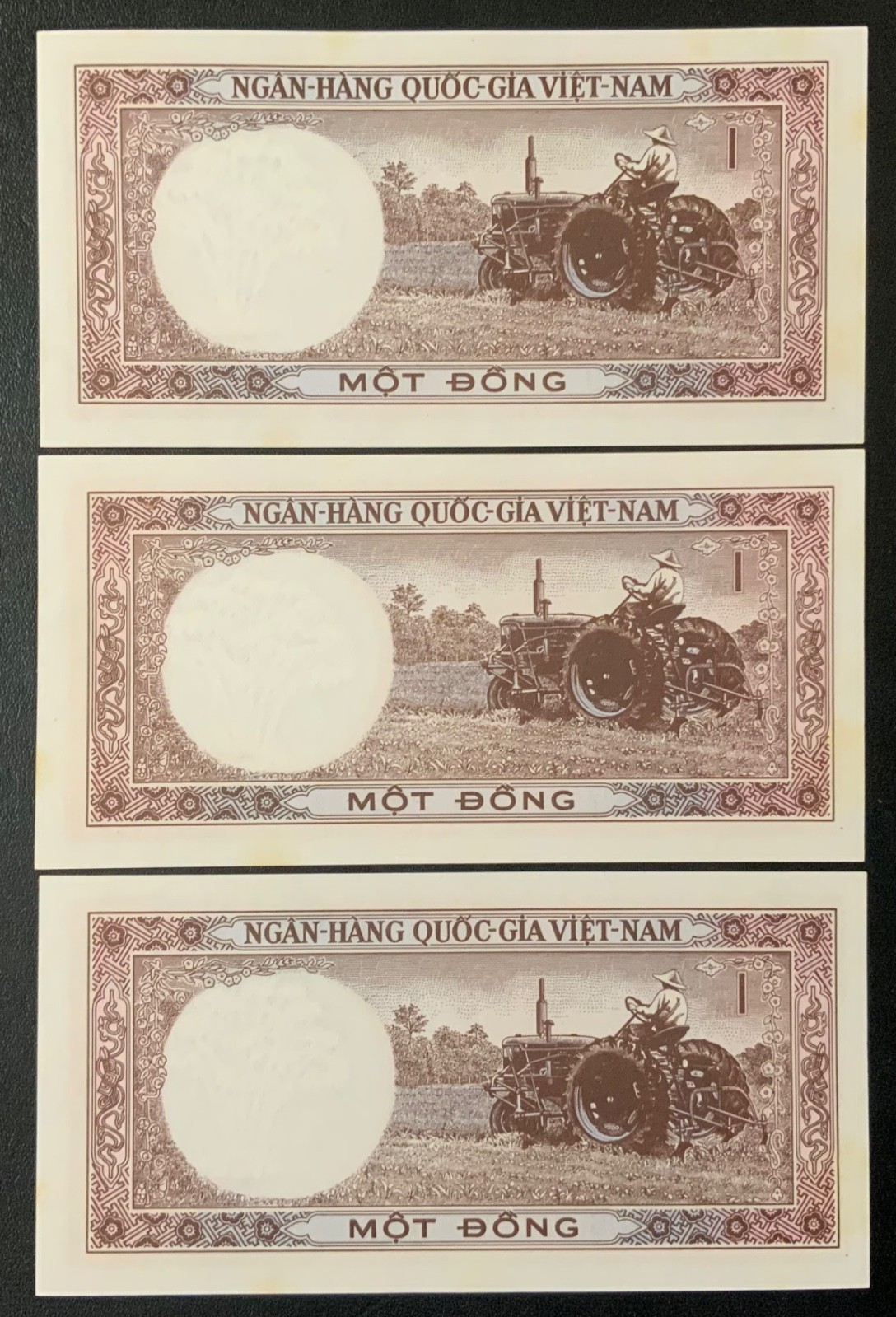 1964 VIETNAM PAPER MONEY – ONE DONG UNCIRCULATED BANKNOTES!