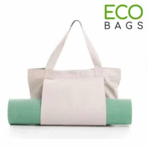 Large Yoga Mat Tote Bag with Side Pocket